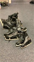 6 pair of Ice Skates