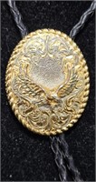 22K Gold on Sterling Eagle Bolo by Crumrine 1989