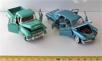 Vintage Die Cast Car & Truck Set 2