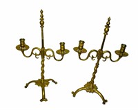 Pair of 18th Century Candleabras