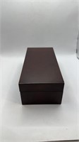 Wooden Box with Misc Jewelry