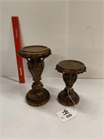 Pair Candle Plates