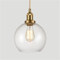 YUBOLE Brass Glass Pendant Lights  Brass/Gold