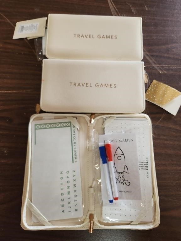 (3) Dry Erase Travel Games Sets