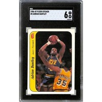 1986 Fleer Sticker Adrian Dantley Sgc 6