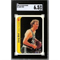 1986 Fleer Sticker Larry Bird Sgc 6.5