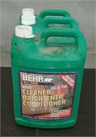 Box-3 Gallon Jug Of Behr Wood Cleaner Conditioner