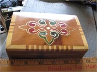 Inlay wood Keepsake box-cedar