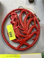 ROOSTER IRON TRIVET