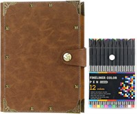 A5 Leather Journal & Marker Set