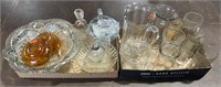 21 Piece Assorted Glassware Includes Vases,