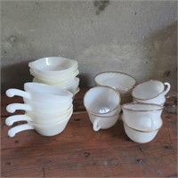 Fire King Bake Ware, Cups and Saucers