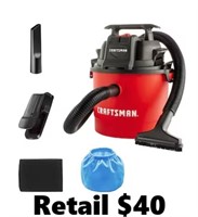 CRAFTSMAN 2.5-Gallons Corded Wet/Dry Vacuum