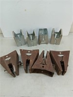 Four sets of sawhorse brackets