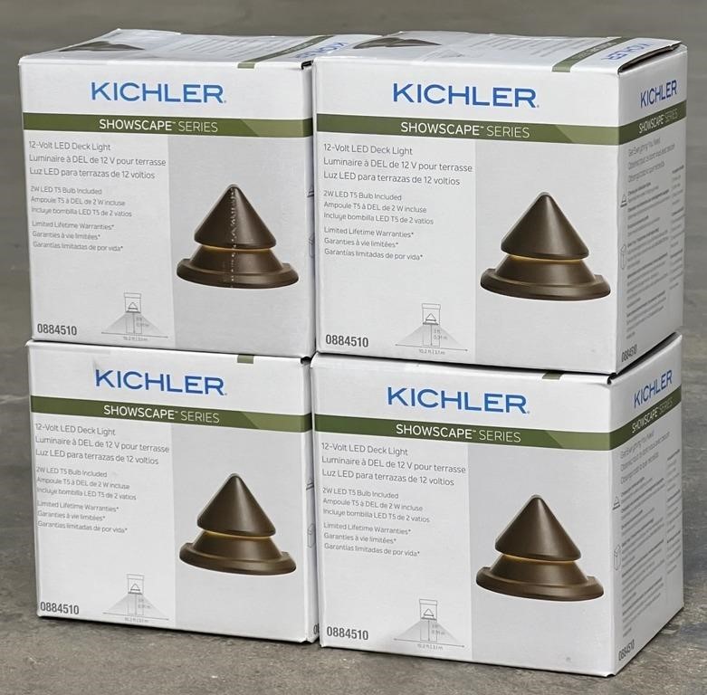 (4) KICHLER 12-Volt LED Deck Light #0884510