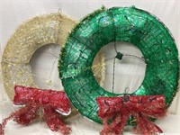 Light up Christmas Wreaths