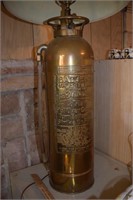 Vintage Badger's Fire Extinguisher Made into Lamp
