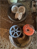 pair of 6 hole rams, pair of pulleys + more