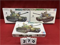 (3) 1/35 Scale Tank Models