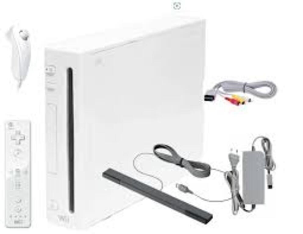 Nintendo Wii Console, Power Tested *Nunchuk Not