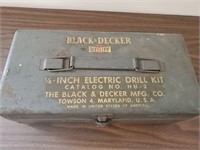 Black and Decker drill kit not tested