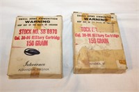 2 Boxes of 30-06 Military Cartridges