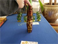 VINTAGE MINIATURE NATIVE AMERICAN TOTEM