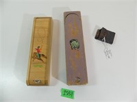 Antique Pencil Boxes and Holder