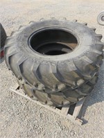 (2) Alliance 16.9/14-24 Rear Tractor Tires