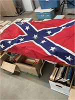Confederate Reenactors Battle Flag