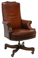 EXECUTIVE LEATHER OFFICE SWIVEL DESK CHAIR