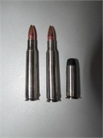 Lot of 3 Unique Ammo Folding Pocket Knives