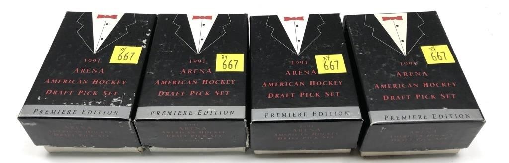x4- 1991 Arena Hockey Draft Picks, -x4 sets, SOLD