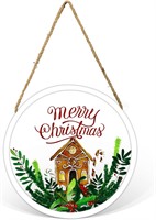 KiraGrace Gingerbread House Hanging Round PVC Plaq