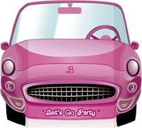 5pkPink Convertible Cars Photo Booth Props Standin
