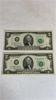 1976 $2 Bills (2) 
In sequence