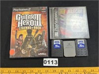 Guitar Hero, NASCAR Video Games, PS Memory Cards