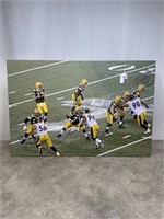 Signed Super Bowl 45 canvas print. Signed by