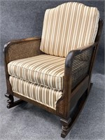 Vintage Caned Rocking Chair