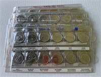 Lot of 10 Canada 25 Cent Coin Sets