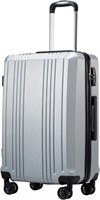 Coolife Luggage Expandable Suitcase PC+ABS with
