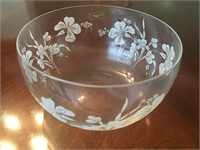 Pasabahce Floral Glasss Bowl from Turkey
