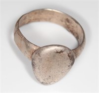 Big Silver Ring - Byzantine to Medieval - Size 9