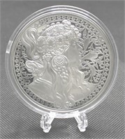 5 Troy Ounces Fine .9999 Silver Round