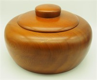 Hand Crafted Sea Drift Redwood 10" Bowl & Lid
