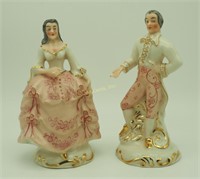 2 Vintage Fine China Spanish Man & Woman Figurines