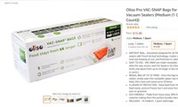 Oliso Pro VAC-SNAP Bags for Oliso Vacuum Sealers