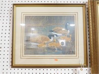 Lot # 4026 - “Family Outing” framed Goose print