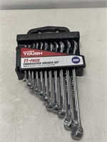 Hyper TOUGH 11 piece Combination wrench set MM