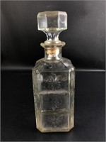 Vintage Bourbon Decanter w/Cork Stopper